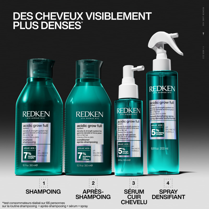 Après-shampoing densité Acidic Grow Full System – nutrition, volume, douceur