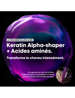 Shampoing disciplinant Keratin Alpha Sleek - lissage, anti-frisottis & discipline