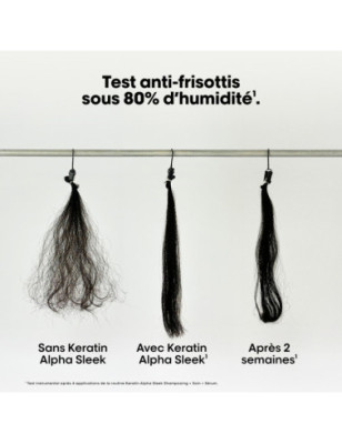 Shampoing disciplinant Keratin Alpha Sleek - lissage, anti-frisottis & discipline