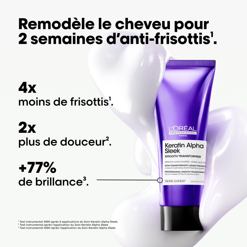 Soin transformatif lissant Keratin Alpha Sleek 200ml Soin transformatif lissant Keratin Alpha Sleek 200ml