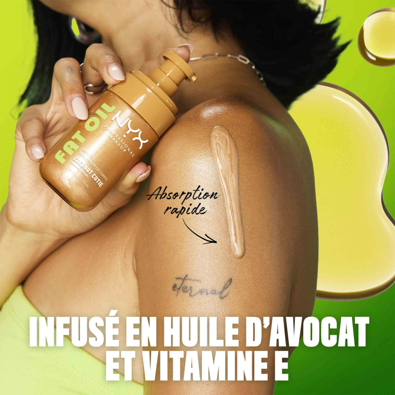 Huile pour le corps Fat Oil Body Coconut Cutie 70ML Huile pour le corps Fat Oil Body Coconut Cutie 70ML