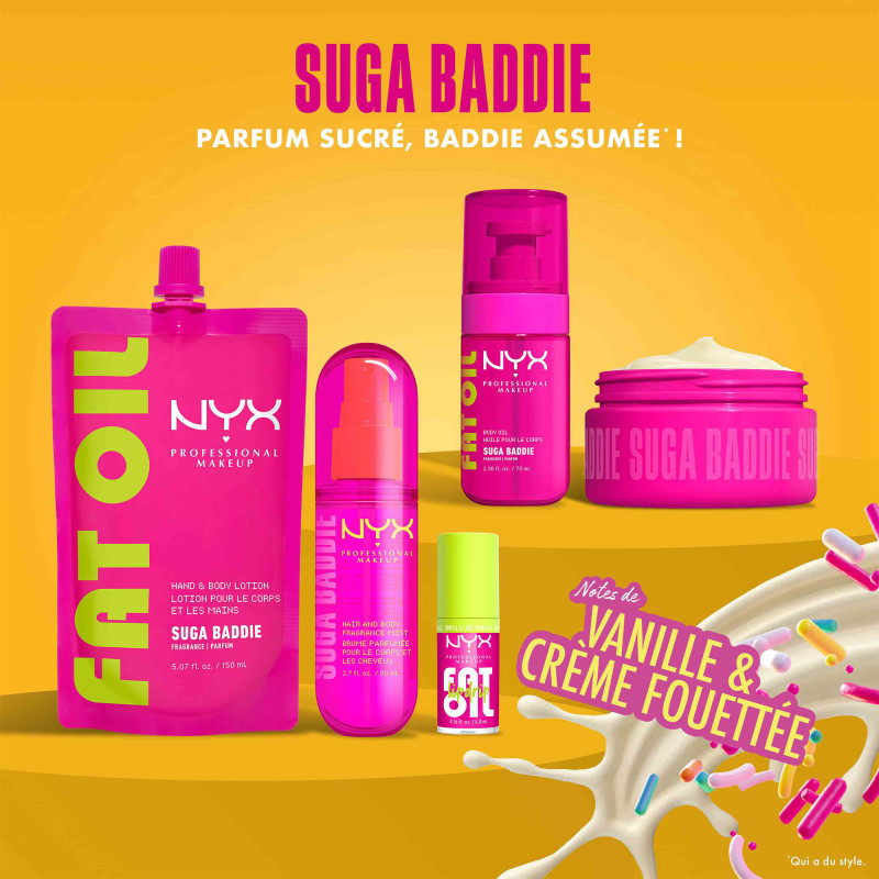 Brume parfumée Fat Oil Body Suga Baddie - Corps et cheveux 80ML Brume parfumée Fat Oil Body Suga Baddie - Corps et cheveux 80ML