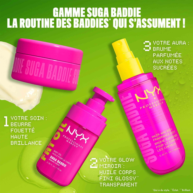 Brume parfumée Fat Oil Body Suga Baddie - Corps et cheveux 80ML Brume parfumée Fat Oil Body Suga Baddie - Corps et cheveux 80ML