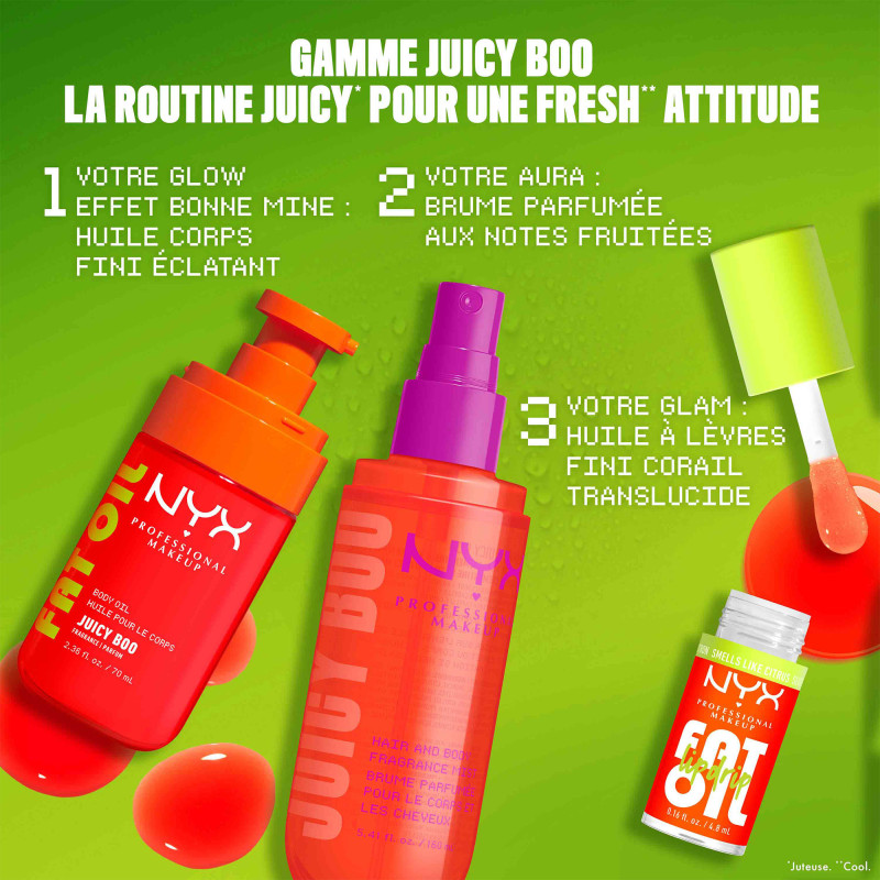 Brume parfumée Fat Oil Body Juicy Boo - Corps et cheveux 80ML Brume parfumée Fat Oil Body Juicy Boo - Corps et cheveux 80ML