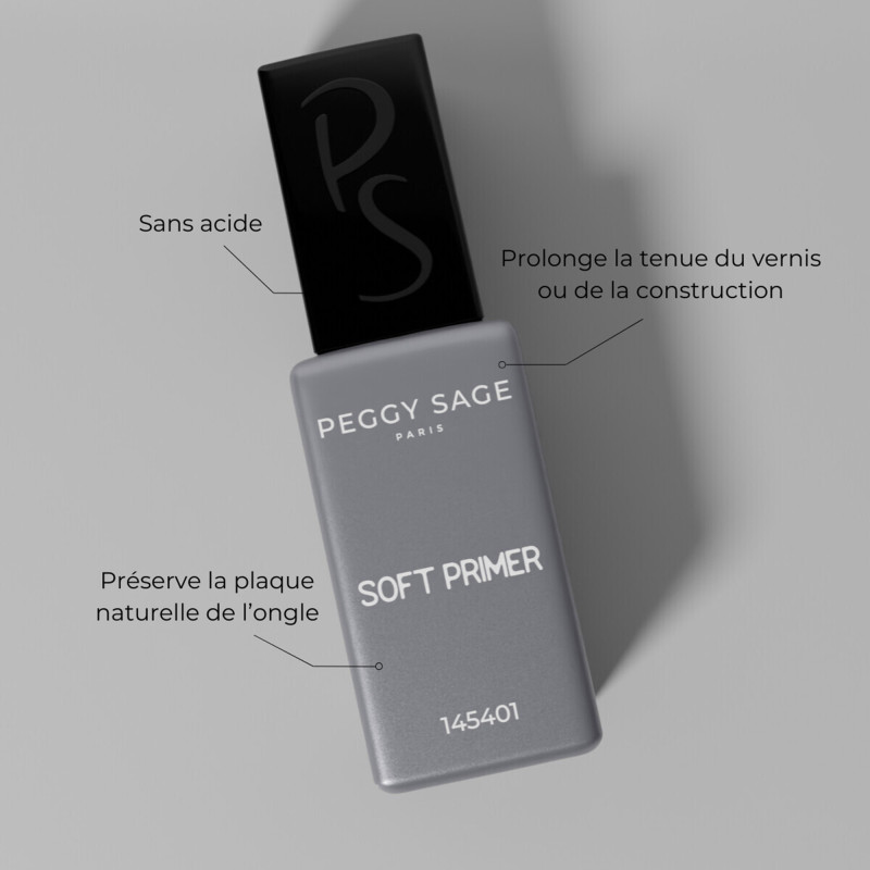 Soft Primer sans acide – Préserve l'ongle naturel, booste l'adhérence