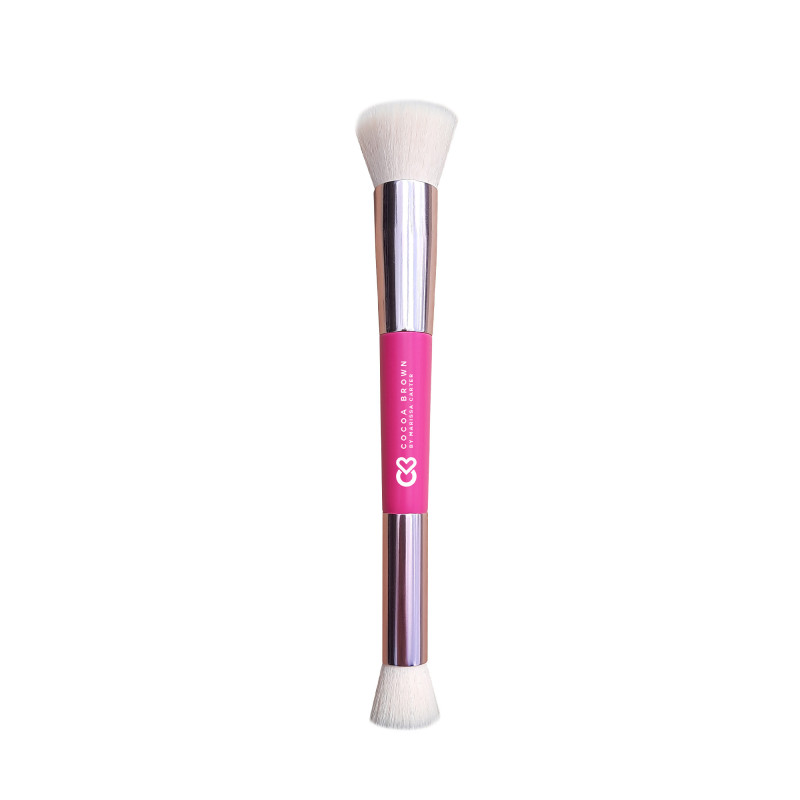 Pinceau double application Cocoa Brown – précision et finition impeccables Pinceau double application Cocoa Brown – précision et finition impeccables