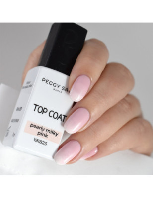 Top Coat pearly milky pink – protection, lumière, look raffiné
