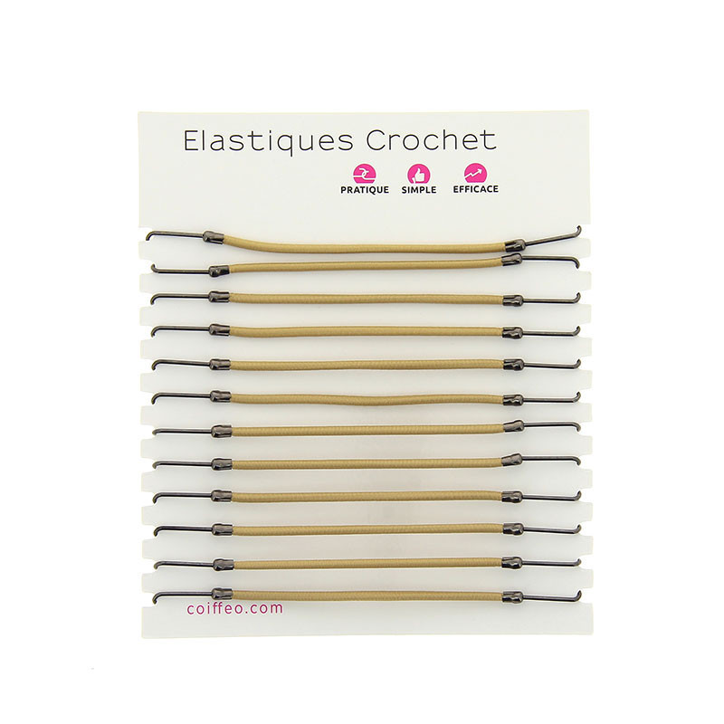 Elastique crochet Blond x12 Elastique crochet Blond x12