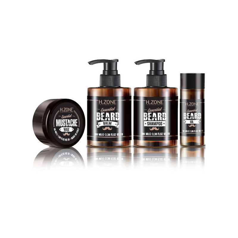 Kit shampooing, baume et huile barbe et moustache - Essential Kit shampooing, baume et huile barbe et moustache - Essential