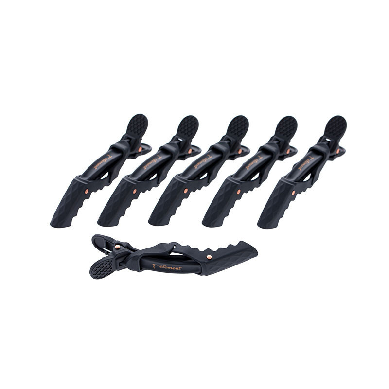 Lot de 6 pinces Diamond Noir Lot de 6 pinces Diamond Noir