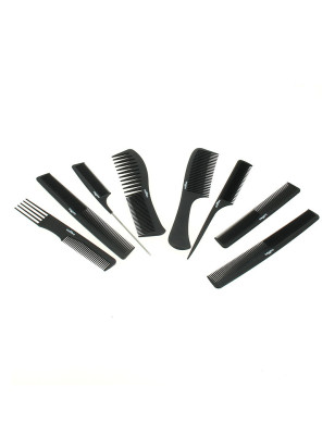 Set de 8 peignes en carbone Set de 8 peignes en carbone