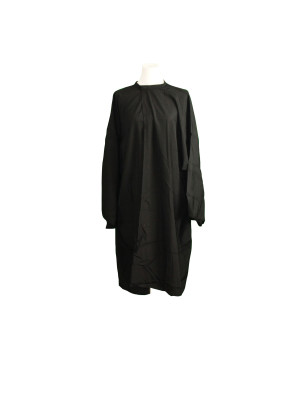 Peignoir noir toucher soyeux velcro TU