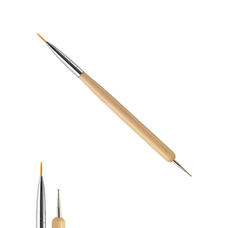 Pinceau nail art/outil à marbrer 2-en-1 Pinceau nail art/outil à marbrer 2-en-1