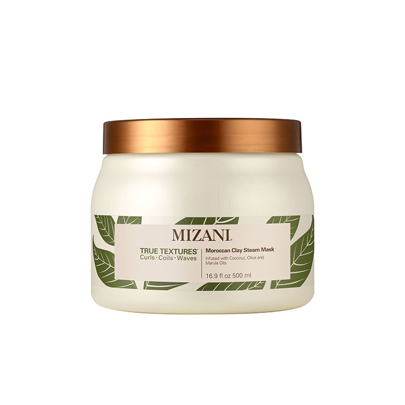 Masque de vapeur à l'argile Marocaine pour les boucles True Textures Masque de vapeur à l'argile Marocaine pour les boucles True Textures