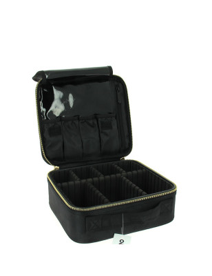 Vanity avec compartiments Noir Vanity avec compartiments Noir