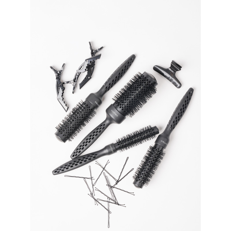 Brosse ronde Carbone argan 43mm Brosse ronde Carbone argan 43mm