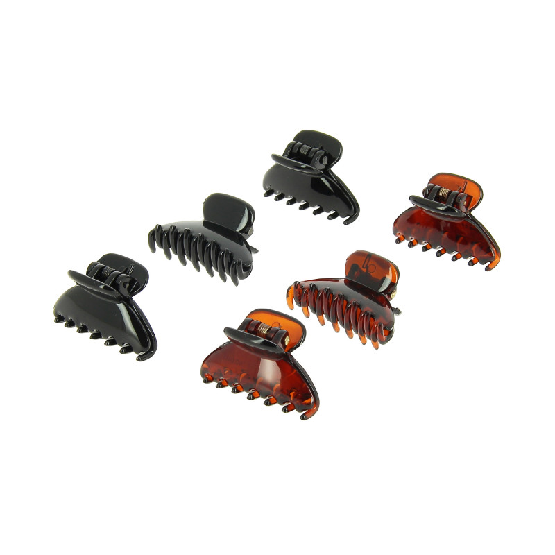 Mini pince noir et marron x6 Mini pince noir et marron x6