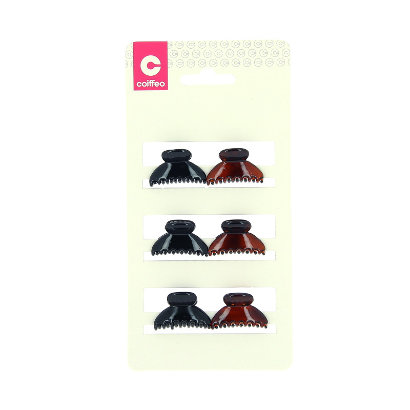 Mini pince noir et marron x6 Mini pince noir et marron x6