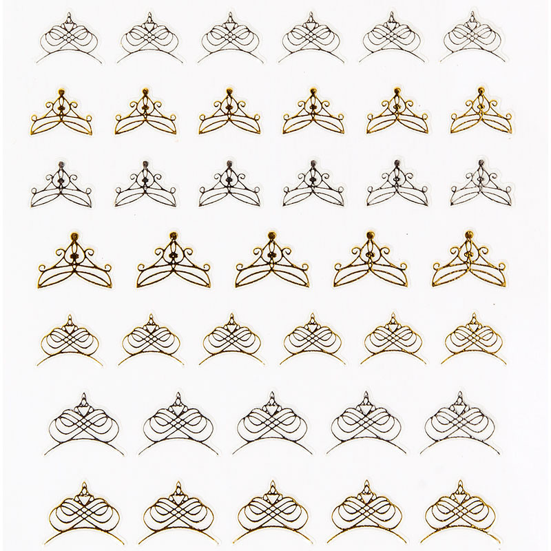 Décors adhésifs pour ongles Couronne Décors adhésifs pour ongles Couronne