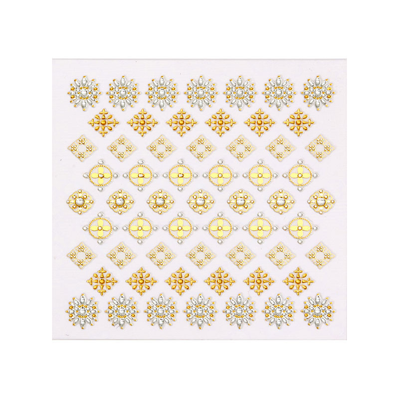 Décors adhésifs pour ongles jewel dorés Décors adhésifs pour ongles jewel dorés
