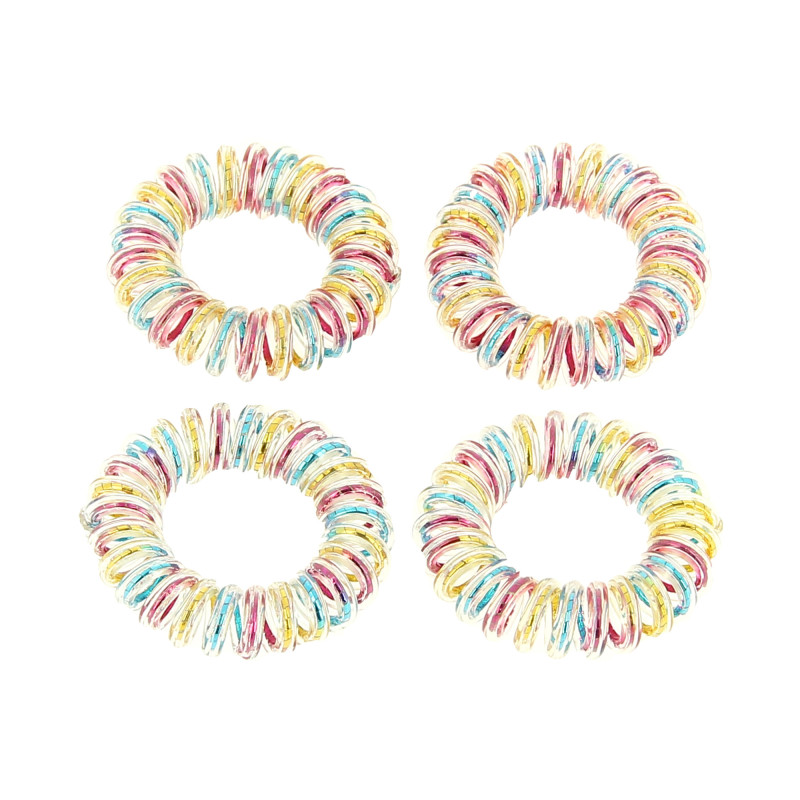 Elastique ressort multicolor x4 Elastique ressort multicolor x4