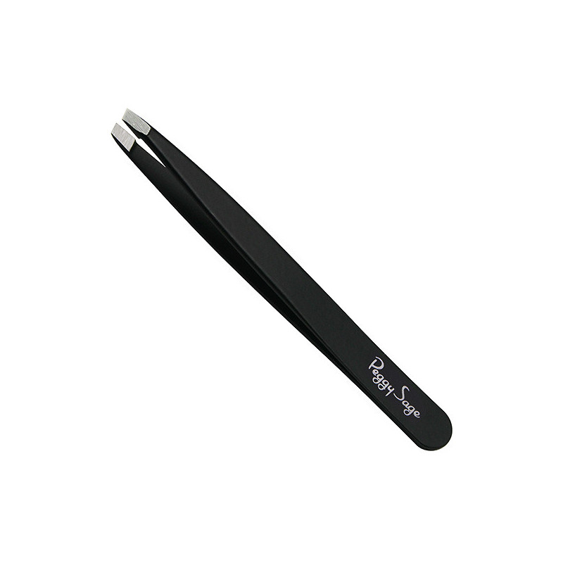 Pince à épiler noire mors biais souples Noir Pince à épiler noire mors biais souples Noir