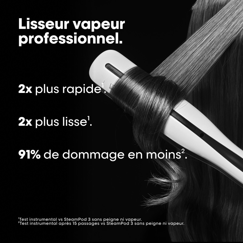 Steampod 3.0 lisseur vapeur professionnel Blanc Steampod 3.0 lisseur vapeur professionnel Blanc