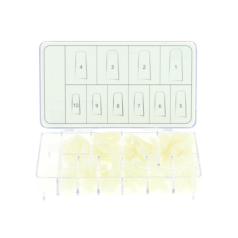 250 capsules professionnelles universelles carrees grande encoche - naturel 250 capsules professionnelles universelles carrees grande encoche - naturel