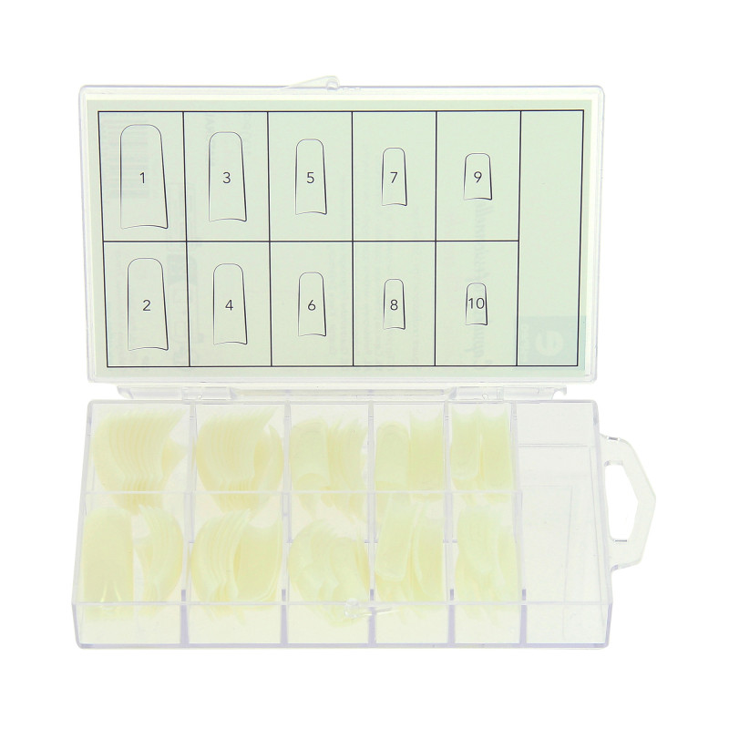 100 capsules professionnelles carrees petite encoche - naturel 100 capsules professionnelles carrees petite encoche - naturel