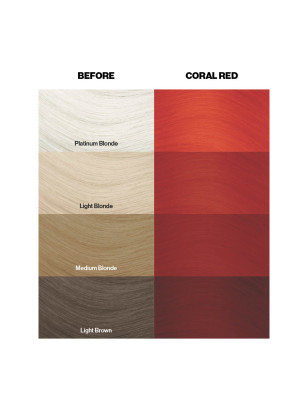 Coloration temporaire coral red n°57 Coloration temporaire coral red n°57