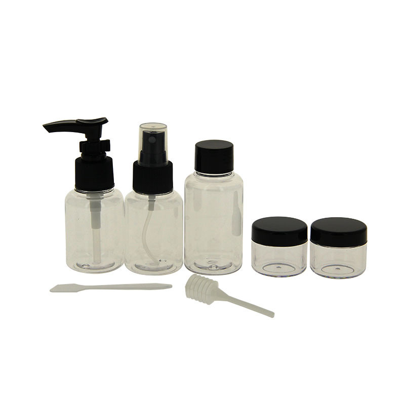 Kit de voyage (5 flacons en PET) Transparent Kit de voyage (5 flacons en PET) Transparent