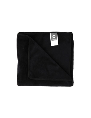 Serviette cheveux en microfibre Noire 45x95cm