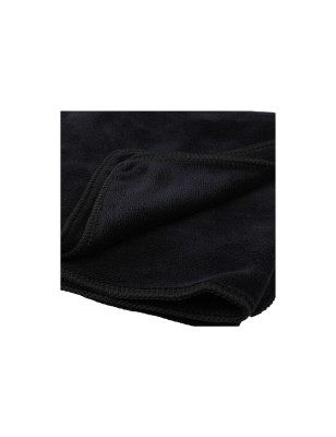 Serviette cheveux en microfibre Noire 45x95cm