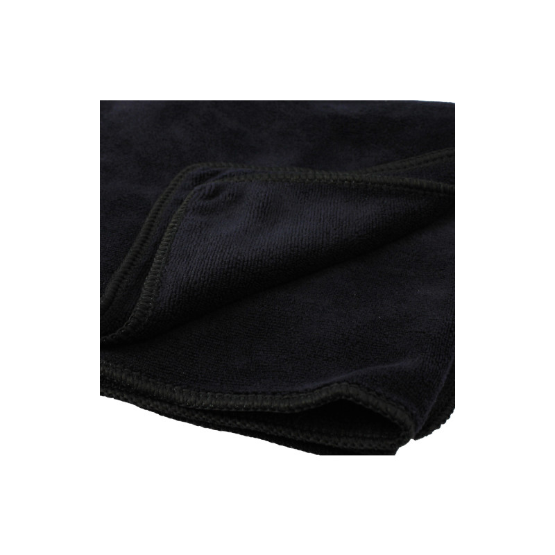 Serviette cheveux en microfibre Noire 45x95cm