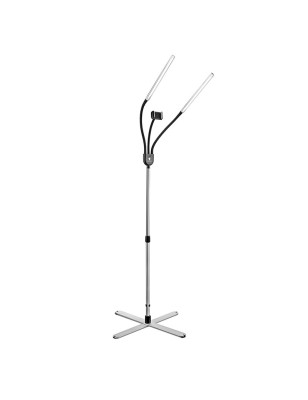 Lampe LED double sur pied Gemini