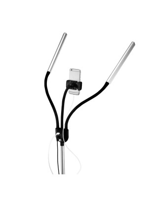 Lampe LED double sur pied Gemini