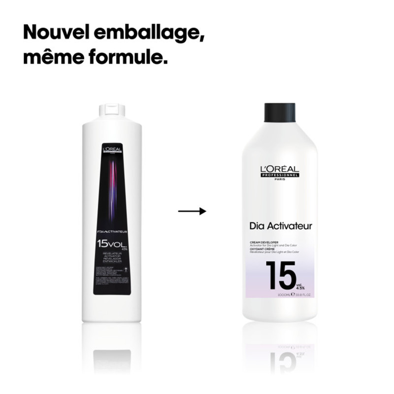 Révélateur professionnel 15 volumes Diactivateur Révélateur professionnel 15 volumes Diactivateur