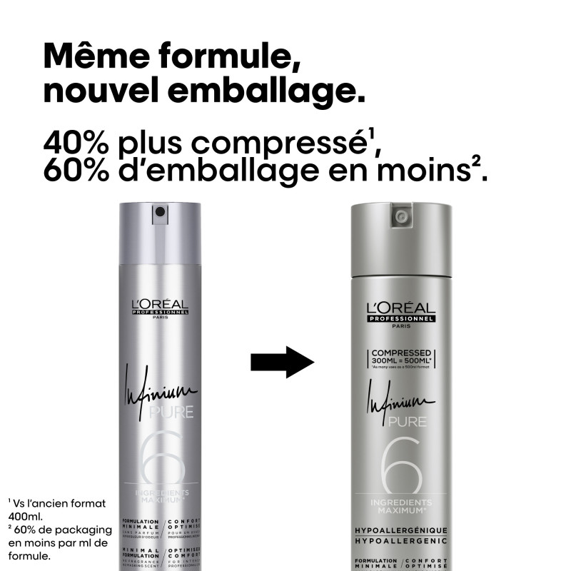 Laque Infinium Pure fixation forte Laque Infinium Pure fixation forte