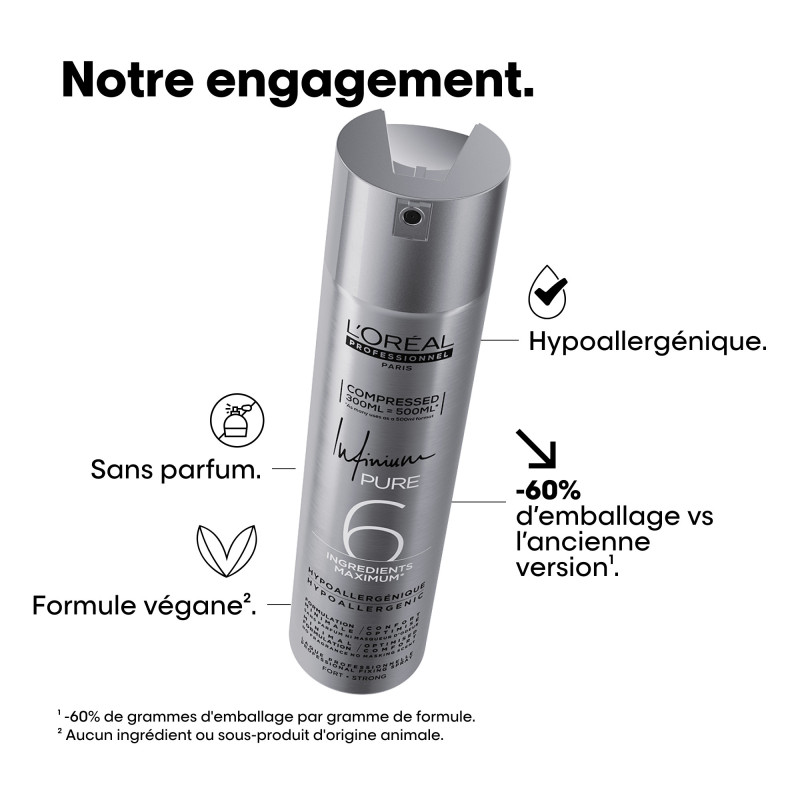 Laque Infinium Pure fixation forte Laque Infinium Pure fixation forte
