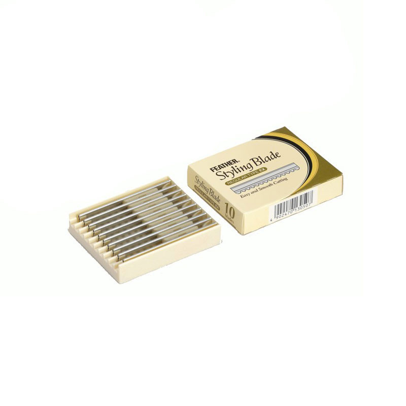 Boite de 10 lames longues rasoir feather Boite de 10 lames longues rasoir feather