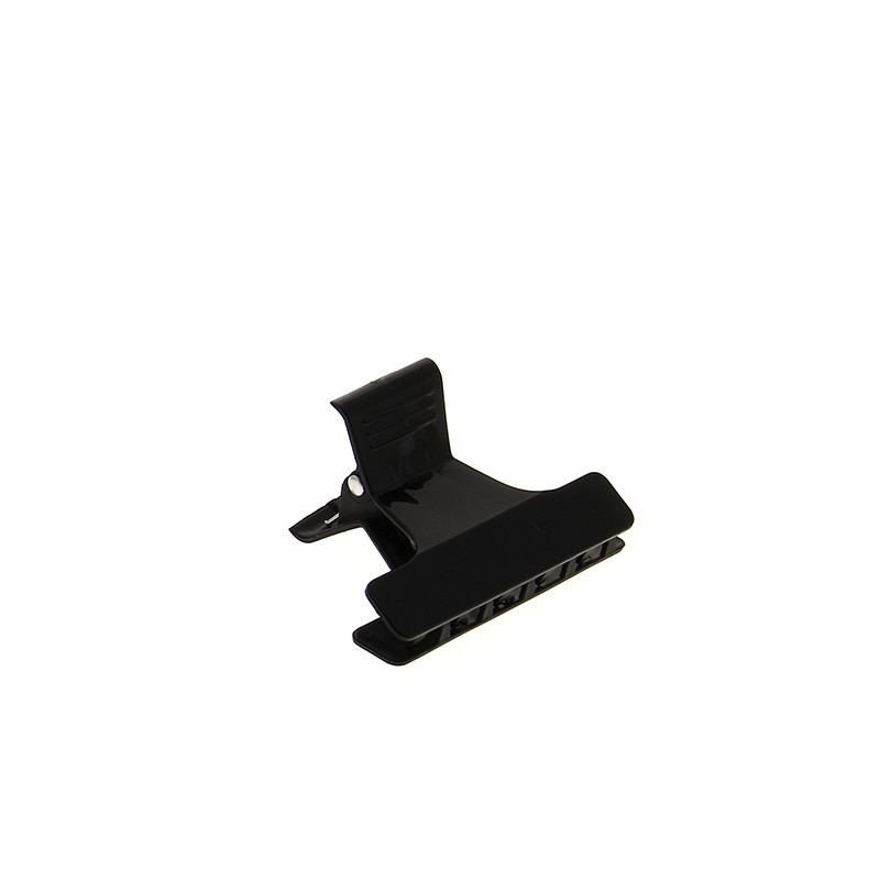 Petites pinces croco 6cm x12 Noir Petites pinces croco 6cm x12 Noir