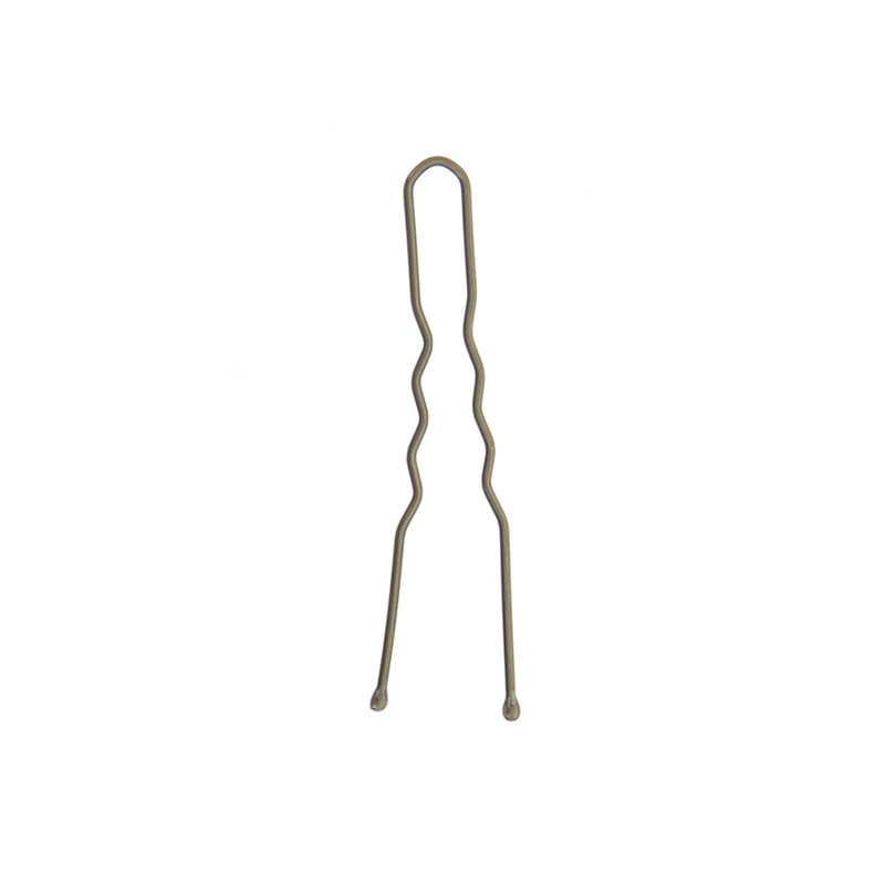 Epingles à chignon ondulées bouts perlés 50mm x40 Bronze Epingles à chignon ondulées bouts perlés 50mm x40 Bronze