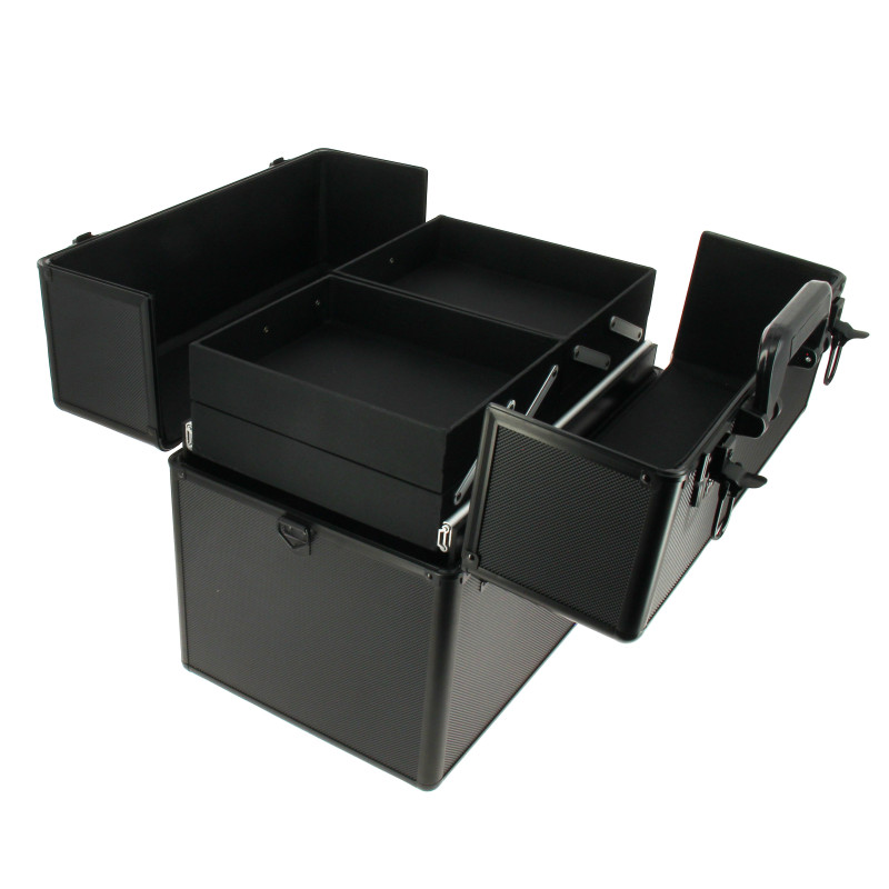 Mallette professionnelle à compartiments Noire 37x27x35cm Mallette professionnelle à compartiments Noire 37x27x35cm
