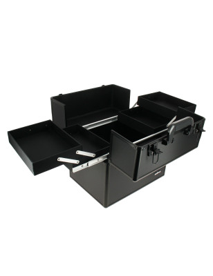 Mallette professionnelle à compartiments Noire 37x27x35cm Mallette professionnelle à compartiments Noire 37x27x35cm