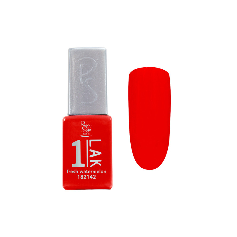 Mini vernis semi-permanent 1-LAK - fresh watermelon Mini vernis semi-permanent 1-LAK - fresh watermelon