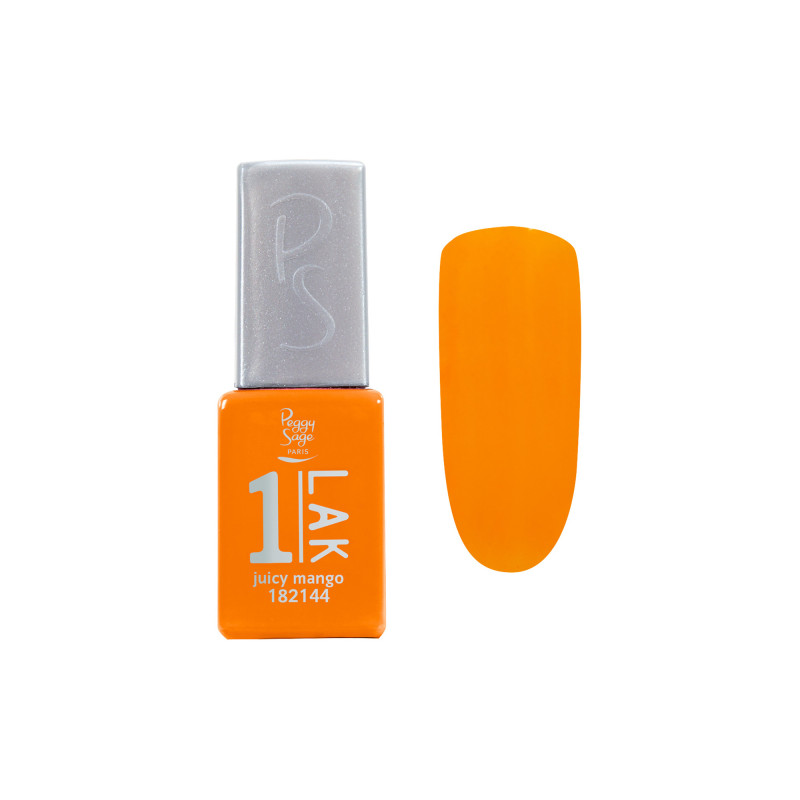 Mini vernis semi-permanent 1-LAK - Juicy mango Mini vernis semi-permanent 1-LAK - Juicy mango