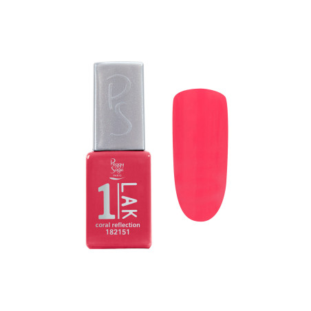 One-LAK 1-step gel polish coral reflection