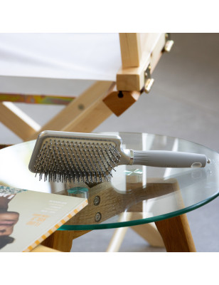 Brosse démélante Expert Care Rectangular Nylon Bristles Silver L