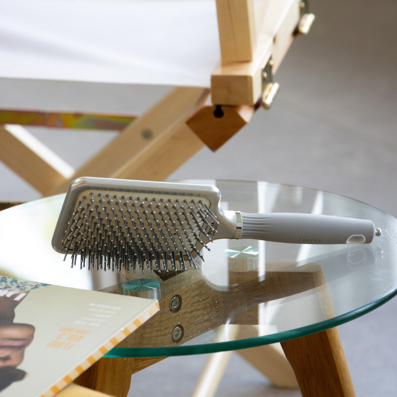 Brosse démélante Expert Care Rectangular Nylon Bristles Silver L
