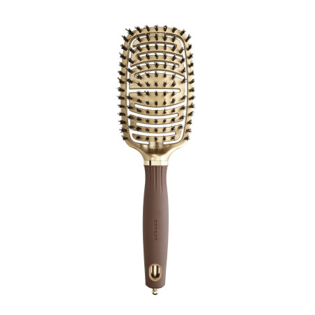 Brosse démélante Expert Care Flex Boar&Nylon Bristles Gold&Brown